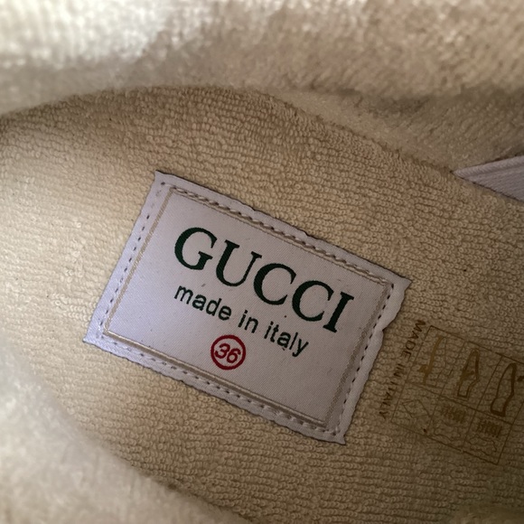 Gucci Ultrapace Sneakers Pink Multi Leather Metallic Reptile Snake Print Sz 36 - Picture 9 of 17